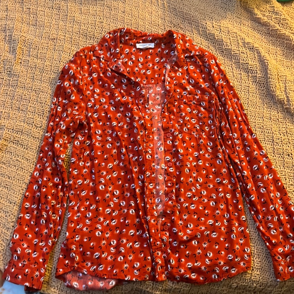 Woman’s Floral Button Down